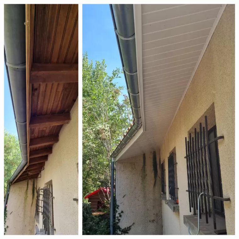 lambris pvc et gouttières zinc