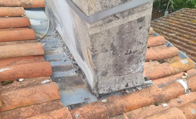 arrière ancien abergement de cheminée
